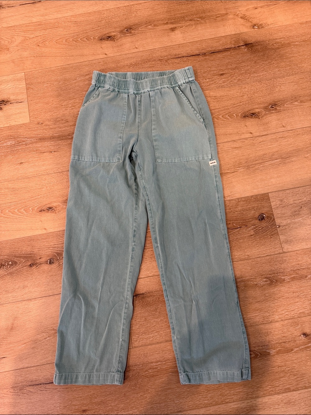 Hurley Light Blue Elastic Waist Pants